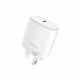 Pawa Solid Travel Charger Single PD 20W With Type-C to Lightning Cable - White