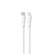 Pawa Solid Travel Charger Single PD 20W With Type-C to Lightning Cable - White